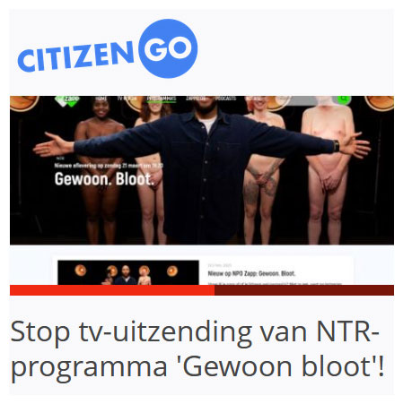 CitizenGo petitie