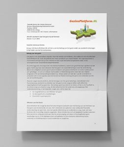 Brief aan formateur Hamer